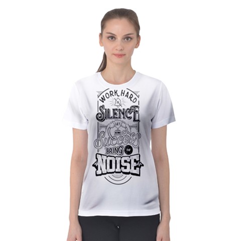 Work Hard Women s Sport Mesh Tee by Contest2492401