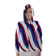 Decorative Lines Hooded Wind Breaker (women) by Valentinaart