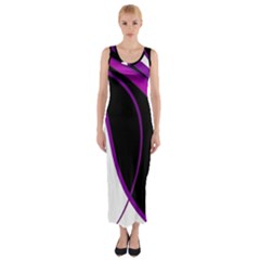Purple Elegant Lines Fitted Maxi Dress by Valentinaart