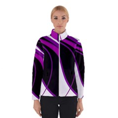 Purple Elegant Lines Winterwear by Valentinaart