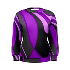 Purple Elegant Lines Women s Sweatshirt by Valentinaart