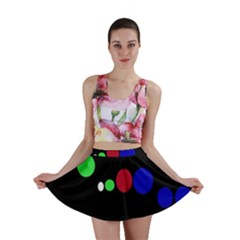 Colorful Dots Mini Skirt by Valentinaart