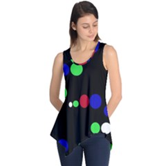 Colorful Dots Sleeveless Tunic by Valentinaart