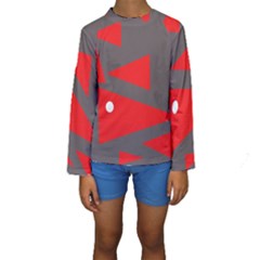 Decorative Abstraction Kid s Long Sleeve Swimwear by Valentinaart