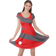 Decorative Abstraction Cap Sleeve Dresses by Valentinaart