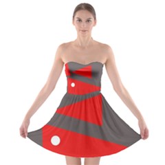 Decorative Abstraction Strapless Dresses by Valentinaart