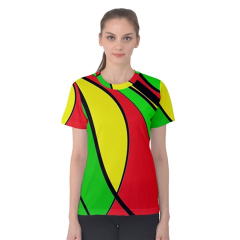 Colors Of Jamaica Women s Cotton Tee by Valentinaart