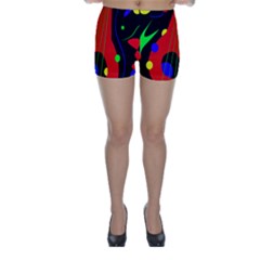 Abstract Guitar  Skinny Shorts by Valentinaart