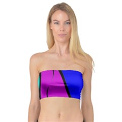 Purple And Blue Bandeau Top by Valentinaart