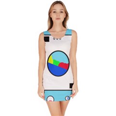 Washing Machine  Sleeveless Bodycon Dress by Valentinaart