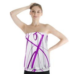 Purple Elegant Design Strapless Top by Valentinaart