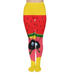 Ants And Watermelon  Women s Tights by Valentinaart