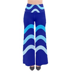 Blue Waves  Pants by Valentinaart