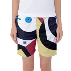 Digital Abstraction Women s Basketball Shorts by Valentinaart