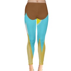 Abstract Landscape  Leggings  by Valentinaart