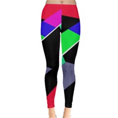 Abstract Fish Leggings  by Valentinaart