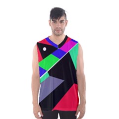 Abstract Fish Men s Basketball Tank Top by Valentinaart