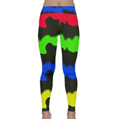 Colorful Abstraction Yoga Leggings by Valentinaart