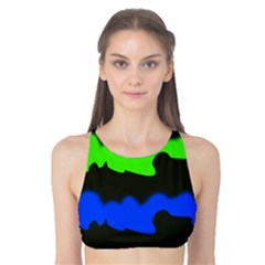 Colorful Abstraction Tank Bikini Top by Valentinaart