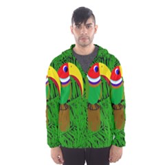 Toucan Hooded Wind Breaker (men) by Valentinaart