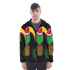 Toucan Hooded Wind Breaker (men) by Valentinaart