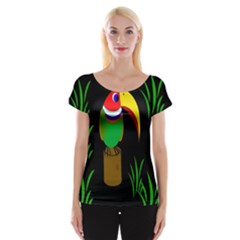 Toucan Women s Cap Sleeve Top by Valentinaart