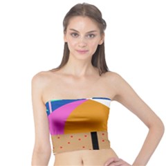 On The Beach  Tube Top by Valentinaart
