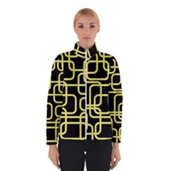 Yellow And Black Decorative Design Winterwear by Valentinaart