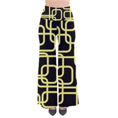 Yellow And Black Decorative Design Pants by Valentinaart