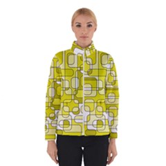Yellow Decorative Abstraction Winterwear by Valentinaart