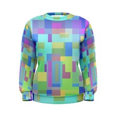 Pastel Geometrical Desing Women s Sweatshirt by Valentinaart