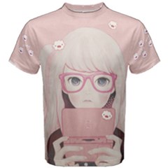 Gamegirl Girl Men s Cotton Tee by kaoruhasegawa