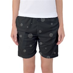 Gray Bubbles Women s Basketball Shorts by Valentinaart