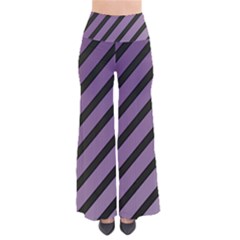 Purple Elegant Lines Pants by Valentinaart