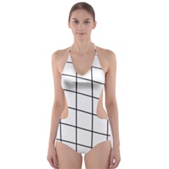 Simple Lines Cut-out One Piece Swimsuit by Valentinaart