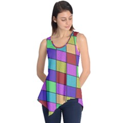 Colorful Cubes  Sleeveless Tunic by Valentinaart