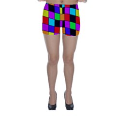 Colorful Cubes  Skinny Shorts by Valentinaart