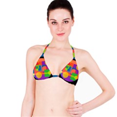 Colorful Circle  Bikini Top by Valentinaart