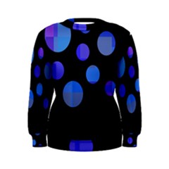 Blue Circles  Women s Sweatshirt by Valentinaart