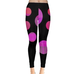 Pink Abstraction Leggings  by Valentinaart
