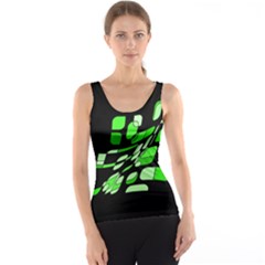 Green Decorative Abstraction Tank Top by Valentinaart