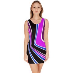 Colors Of 70 s Sleeveless Bodycon Dress by Valentinaart