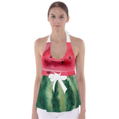 Watermelon Waist Babydoll Tankini Top by Wanni