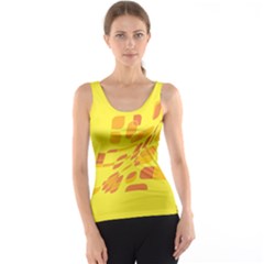 Yellow Abstraction Tank Top by Valentinaart