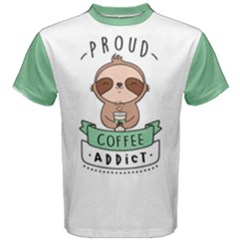 Proud Coffee Addict Men s Cotton Tee by Contest2491102