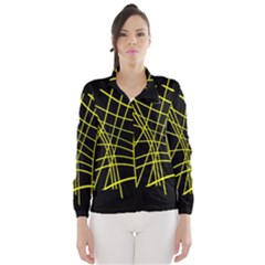 Yellow Abstraction Wind Breaker (women) by Valentinaart