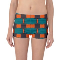 3 Colors Shapes Pattern                                                                                  Boyleg Bikini Bottoms by LalyLauraFLM