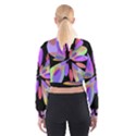 Colorful abstract flower Women s Cropped Sweatshirt View2