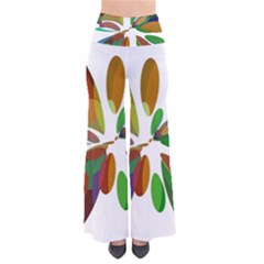 Colorful Abstract Flower Pants by Valentinaart