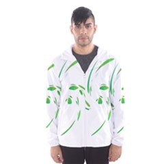 Green Twist Hooded Wind Breaker (men) by Valentinaart